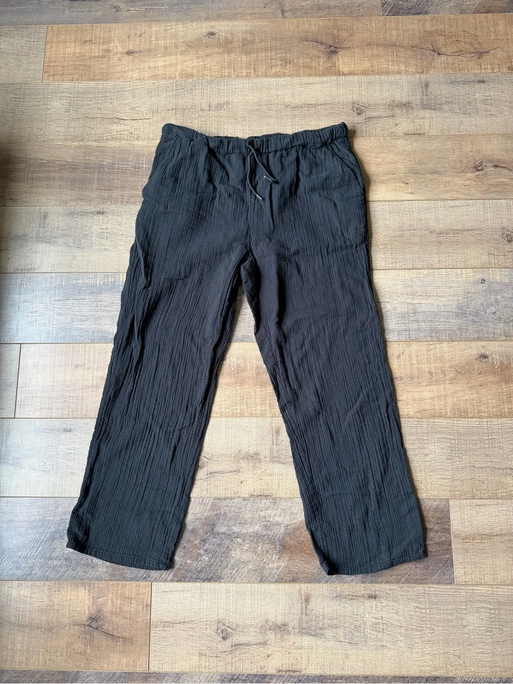 100% Organic Cotton Gauze Straight
Leg Pants - Picture 3 of 4